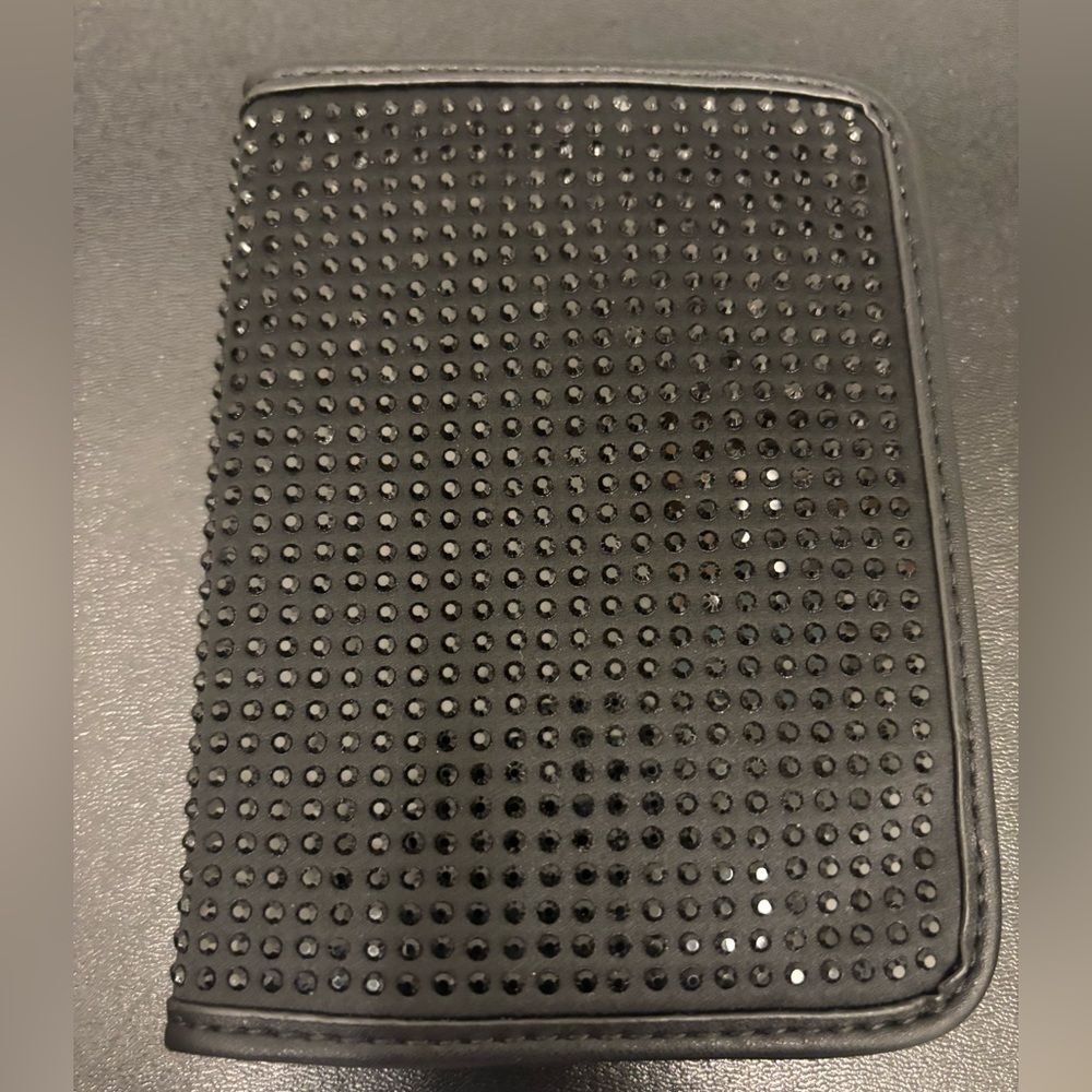 Stoney Clover Lane Rhinestone‎ Passport Case Black